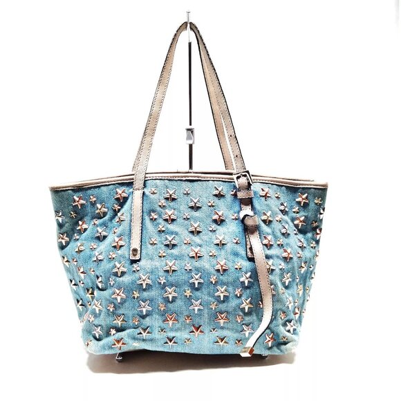 SOLD ❌ Jimmy Choo Denim Sasha Tote - Picture 3 of 15